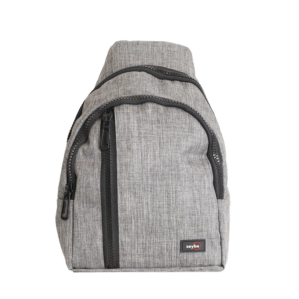 &Ccedil;ift B&ouml;lmeli &Ccedil;apraz &Ccedil;anta - ZYBKDNCBOL6 GRİ