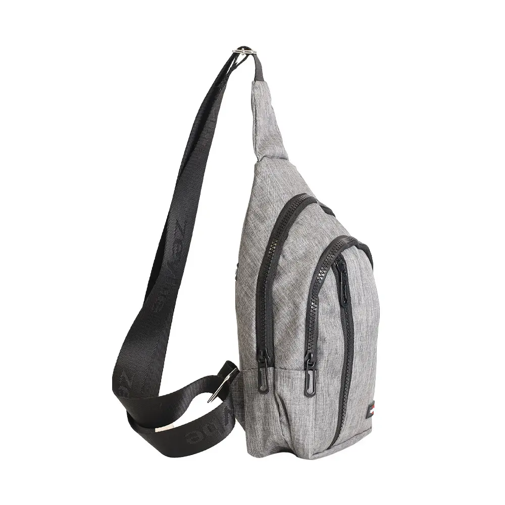 &Ccedil;ift B&ouml;lmeli &Ccedil;apraz &Ccedil;anta - ZYBKDNCBOL6-GRİ-2