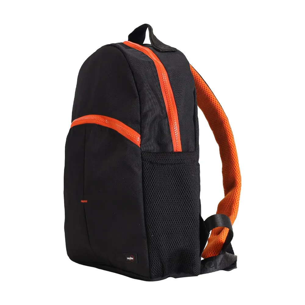 Renkli Fermuarlı Sırt &Ccedil;antası - ZYBRNKLSRT6-SİYAH-3